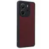 Newface Xiaomi Redmi Note 14 4G Kılıf Aras Deri Kapak - Bordo