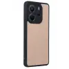 Newface Xiaomi Redmi Note 14 4G Kılıf Aras Deri Kapak - Pudra
