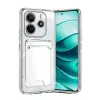 Newface Xiaomi Redmi Note 14 4G Kılıf Kart Şeffaf Silikon - Şeffaf