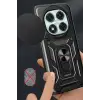 Newface Xiaomi Redmi Note 14 Pro 4G Kılıf Pars Lens Yüzüklü Silikon - Lacivert
