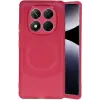 Newface Xiaomi Redmi Note 14 Pro 5G Kılıf Maya Karbon Kapak - Bordo