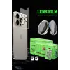 Newface Xiaomi Redmi Note 14 Pro Plus Raze Metal Kamera Lens - Siyah