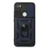 Newface Xiaomi Redmi Note 8 Kılıf Pars Lens Yüzüklü Silikon - Lacivert