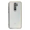Newface Xiaomi Redmi Note 8 Pro Kılıf Razer Lensli Silikon - Gold