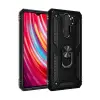 Newface Xiaomi Redmi Note 8 Pro Kılıf Sofya Yüzüklü Silikon Kapak - Siyah