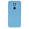 Newface Xiaomi Redmi Note 9 Kılıf Nano içi Kadife Silikon - Mavi