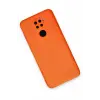 Newface Xiaomi Redmi Note 9 Kılıf Nano içi Kadife Silikon - Turuncu