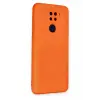 Newface Xiaomi Redmi Note 9 Kılıf Nano içi Kadife Silikon - Turuncu