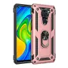 Newface Xiaomi Redmi Note 9 Kılıf Sofya Yüzüklü Silikon Kapak - Rose