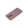 Newface Xiaomi Redmi Note 9 Kılıf Volet Silikon - Mor