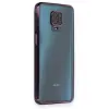 Newface Xiaomi Redmi Note 9 Pro Kılıf Razer Lensli Silikon - Mor
