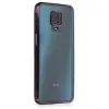 Newface Xiaomi Redmi Note 9 Pro Kılıf Razer Lensli Silikon - Mor
