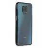 Newface Xiaomi Redmi Note 9 Pro Kılıf Razer Lensli Silikon - Siyah