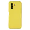 Nova Y70 Kılıf Nano içi Kadife Silikon - Sarı