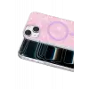 Onegif Apple iPhone 14 Mila Dalgalı Magsafe Kapak - Lila