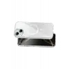 Onegif Apple iPhone 14 Sora Simli Magsafe Kapak - Beyaz