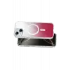 Onegif Apple iPhone 14 Sora Simli Magsafe Kapak - Kırmızı
