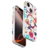 Onegif Apple iPhone 15 Plus Flower Series Magsafe Kapak - Beyaz
