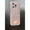 Onegif Apple iPhone 15 Pro Max Bright Simli Kapak - Pembe