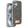 Onegif Apple iPhone 16 Bright Simli Kapak - Gümüş