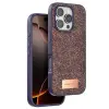Onegif Apple iPhone 16 Pro Bright Simli Kapak - Derin Mor