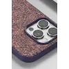 Onegif Apple iPhone 16 Pro Max Bright Simli Kapak - Gümüş