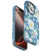 Onegif Apple iPhone 16 Pro Max Flower Series Magsafe Kapak - Mavi