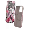 Onegif Apple iPhone 16 Pro Max Flower Series Magsafe Kapak - Pembe
