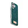 Onegif Apple iPhone 17 Bright Simli Kapak - Koyu Yeşil