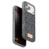 Onegif Apple iPhone 17 Pro Bright Simli Kapak - Gümüş