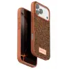 Onegif Apple iPhone 17 Pro Bright Simli Kapak - Turuncu