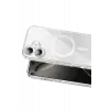Onegif Apple iPhone 17 Sora Simli Magsafe Kapak - Beyaz