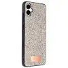 Onegif Samsung Galaxy A06 Bright Simli Kapak - Gold