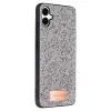 Onegif Samsung Galaxy A06 Bright Simli Kapak - Gümüş