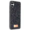 Onegif Samsung Galaxy A06 Bright Simli Kapak - Siyah