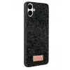 Onegif Samsung Galaxy A07 4G Bright Simli Kapak - Siyah