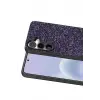 Onegif Samsung Galaxy A37 5G Bright Simli Kapak - Derin Mor