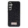 Onegif Samsung Galaxy A55 5G Bright Simli Kapak - Siyah
