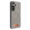 Onegif Samsung Galaxy A57 5G Bright Simli Kapak - Gümüş