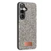 Onegif Samsung Galaxy S24 FE Bright Simli Kapak - Gümüş