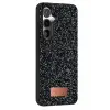 Onegif Samsung Galaxy S25 Bright Simli Kapak - Siyah