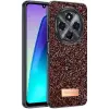 Onegif Xiaomi Redmi 14C Bright Simli Kapak - Derin Mor