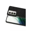 Onegif Xiaomi Redmi 15 4G Bright Simli Kapak - Siyah