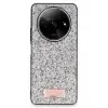 Onegif Xiaomi Redmi A3 4G Bright Simli Kapak - Gümüş