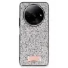 Onegif Xiaomi Redmi A3 4G Bright Simli Kapak - Gümüş