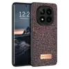 Onegif Xiaomi Redmi Note 14 Pro 4G Bright Simli Kapak - Derin Mor