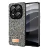 Onegif Xiaomi Redmi Note 14 Pro 5G Bright Simli Kapak - Gümüş