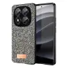 Onegif Xiaomi Redmi Note 14 Pro 5G Bright Simli Kapak - Gümüş