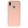 P20 Lite Kılıf Nano içi Kadife Silikon - Pudra