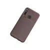 P40 Lite E Kılıf Auto Focus Karbon Kapak - Kahverengi